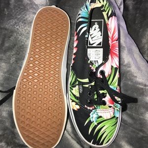 tropical print vans